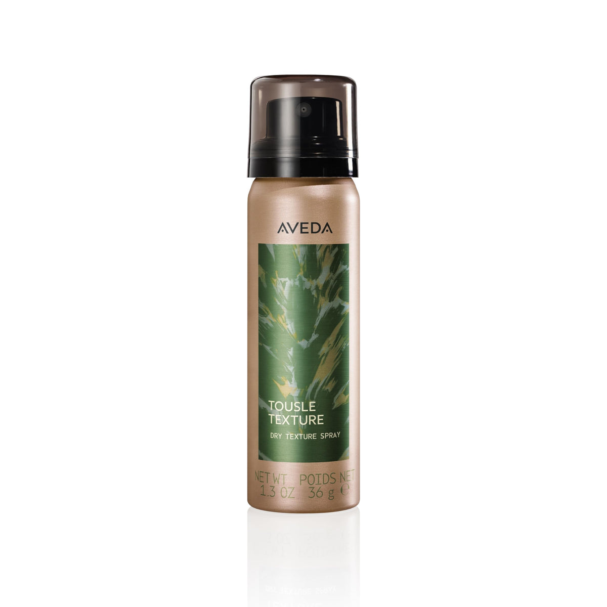 AVEDA Tousle Texture front packaging shows brand and product benefits