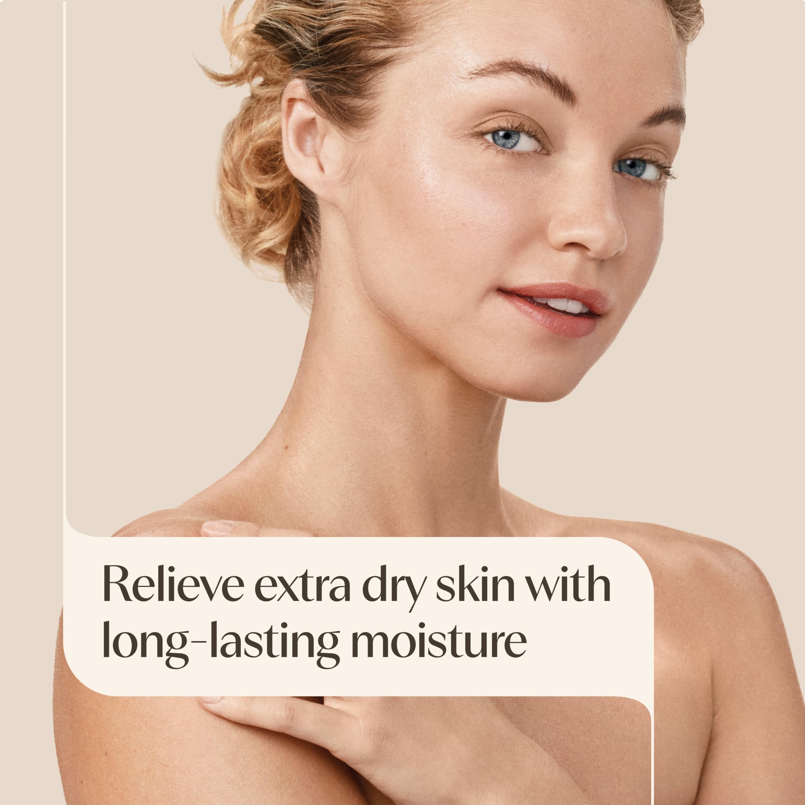 Aveeno tube on bathroom shelf depicting daily routine and easy access