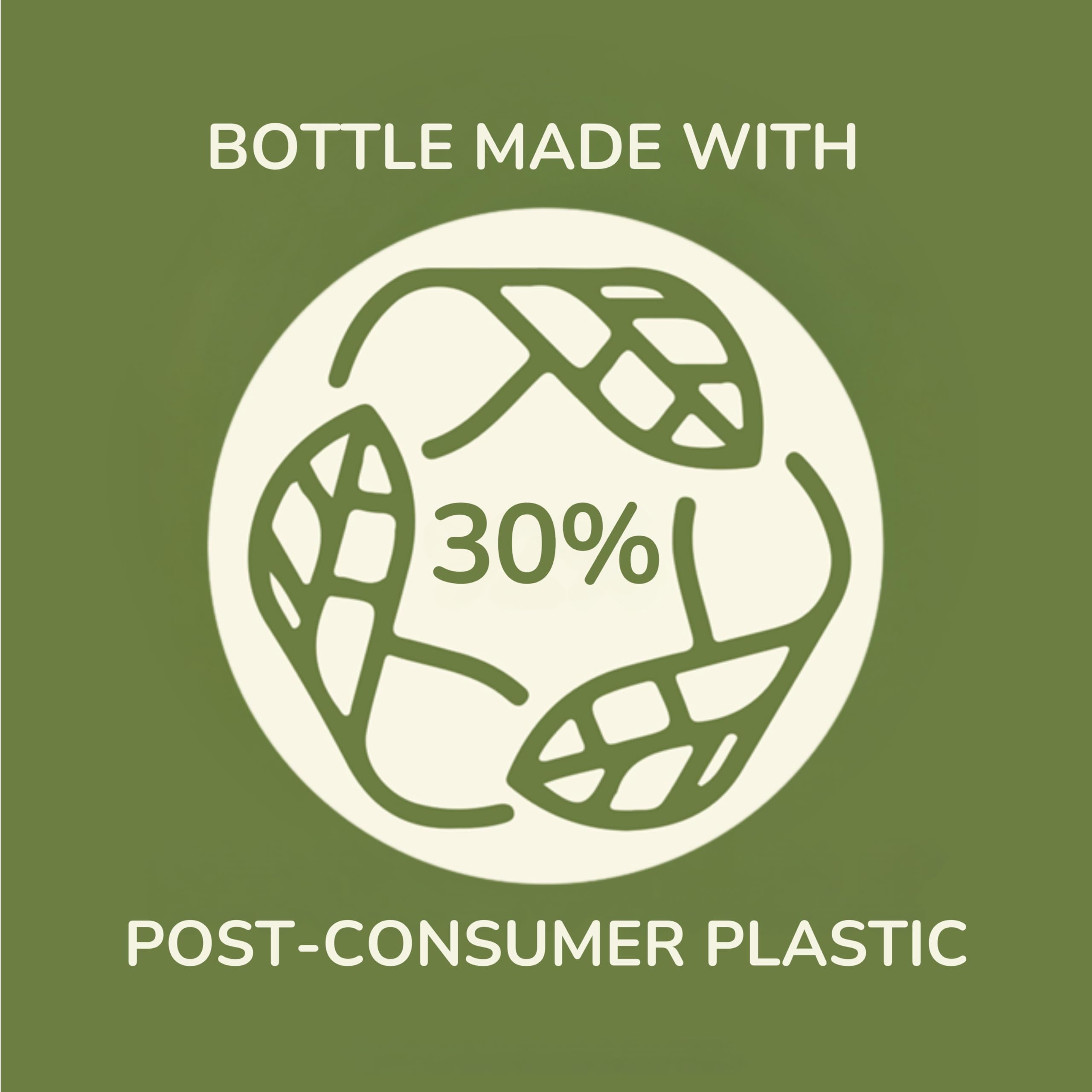 Aveeno bottle held in hand showing 12 fl oz scale and convenience benefit