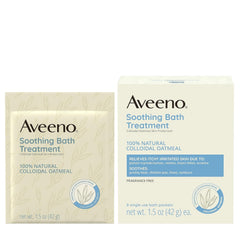 Aveeno colloidal oatmeal powder texture for gentle moisturizing