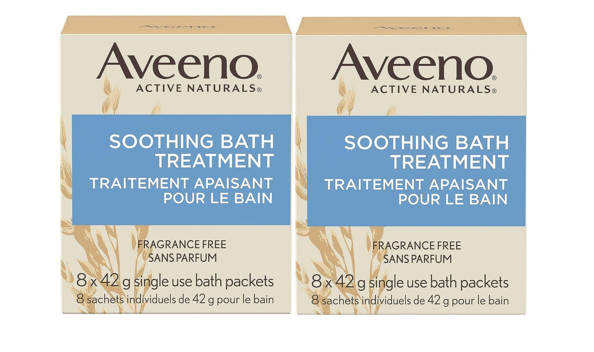 Aveeno front box packaging showing brand and benefit