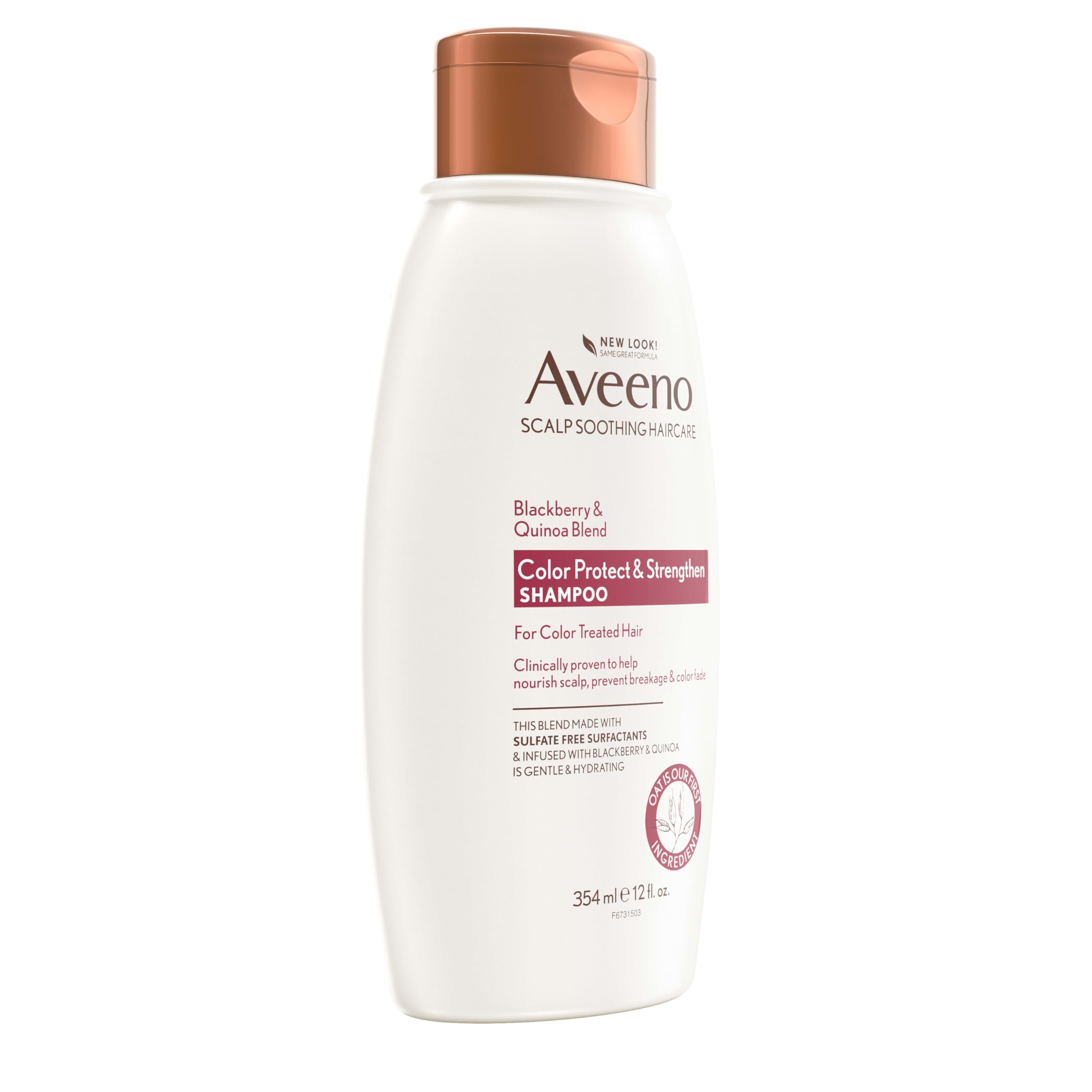Aveeno on shower shelf lifestyle shot highlighting everyday use benefit