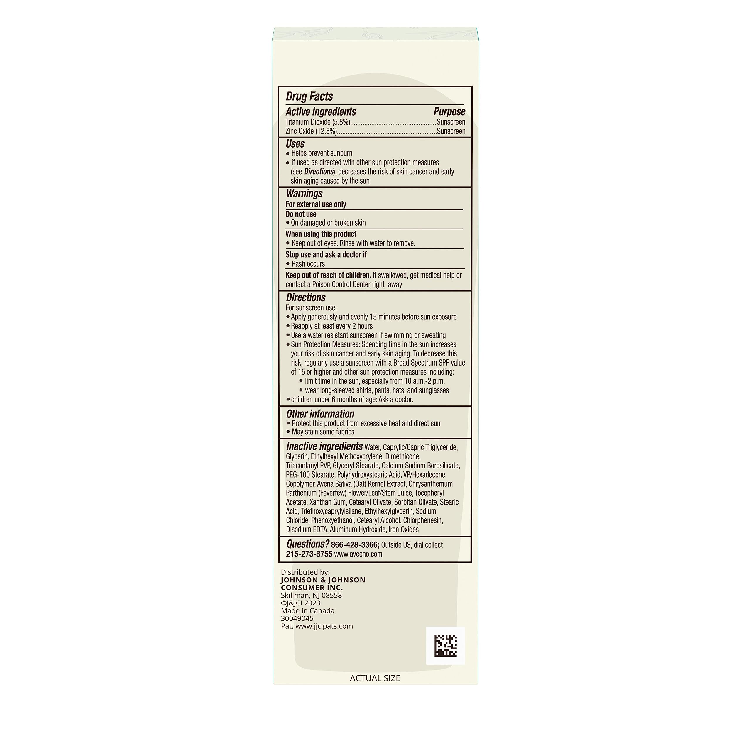 Aveeno tube recycling mark close-up emphasizing 40% post-consumer recycled plastic