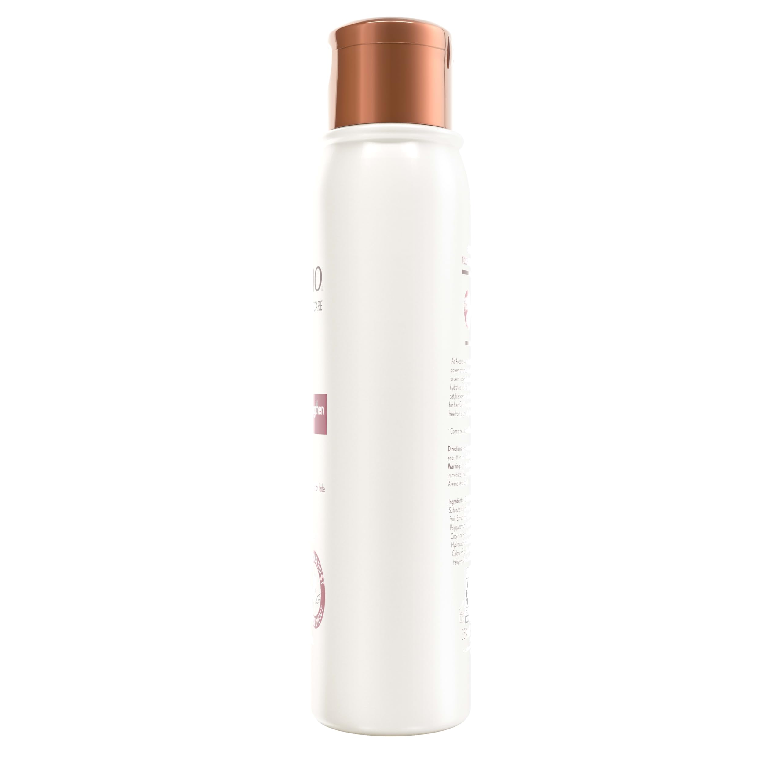 Aveeno held in hand to show 12 fl oz size for convenient storage