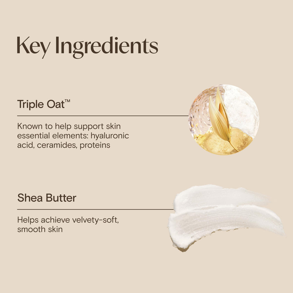 Hand holding Aveeno 11 oz tube to show scale and convenient size