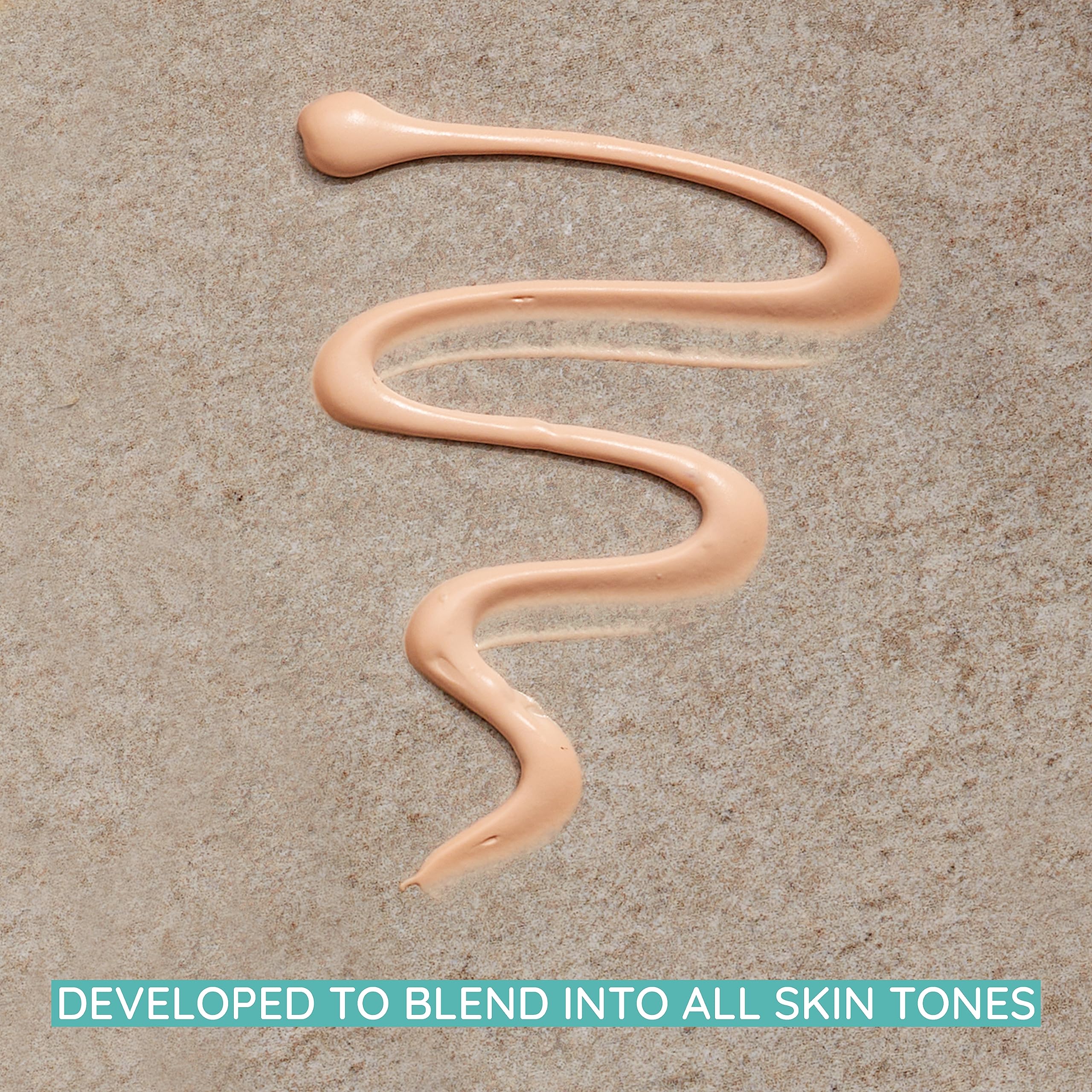 Aveeno cream texture close-up illustrating lightweight, blendable moisture