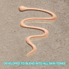 Aveeno cream texture close-up illustrating lightweight, blendable moisture