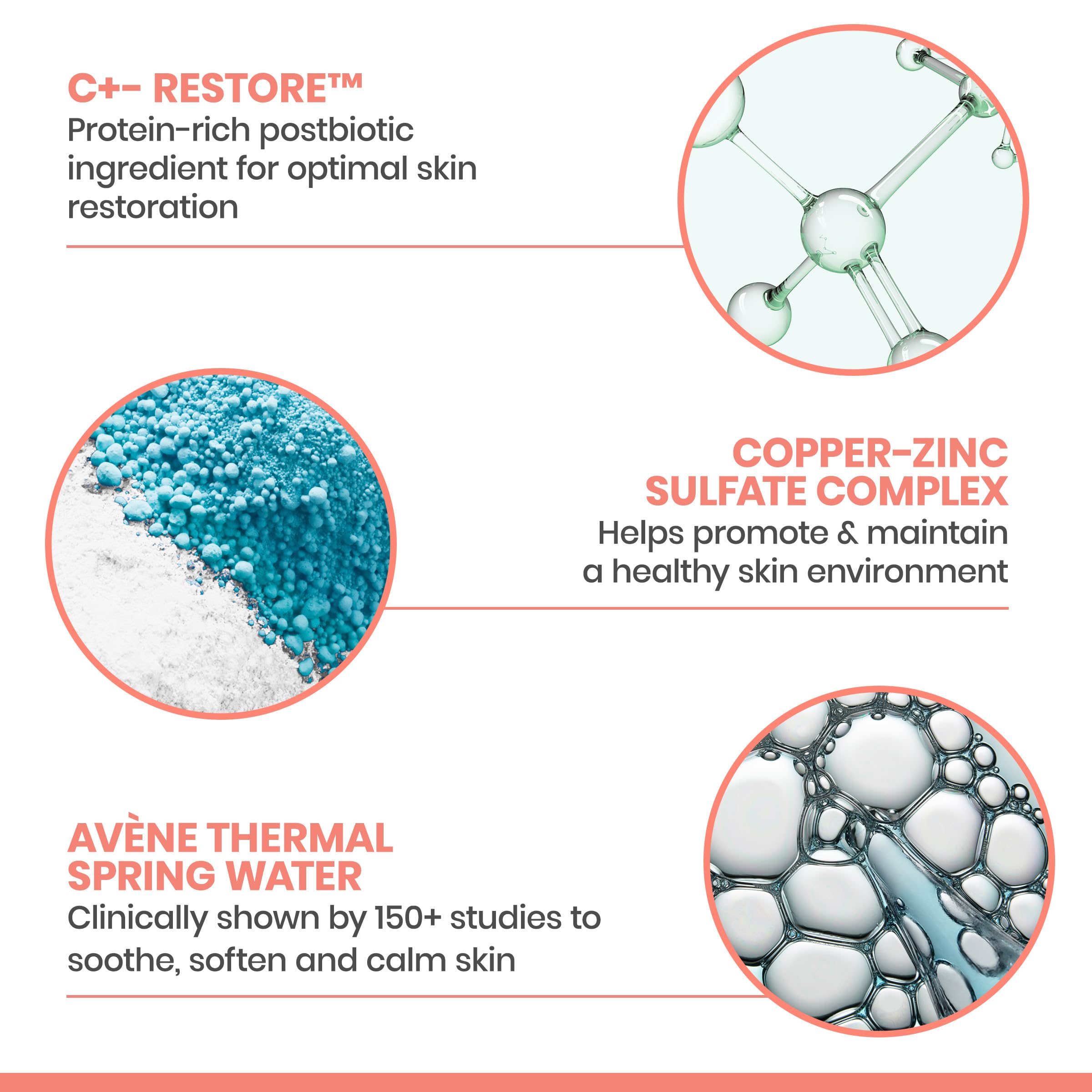 Avène Cicalfate+ cream on hand illustrating rich texture and quick coverage benefit