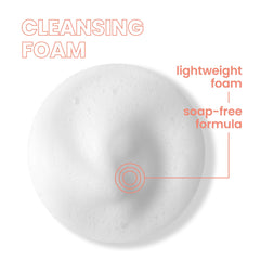 Person dispensing Avène cleanser from pump showing easy use benefit