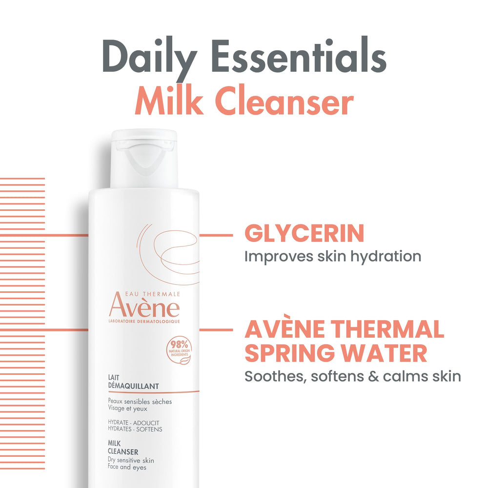 Eau Thermale Avène cleanser on bathroom counter in routine setting showing soothing use