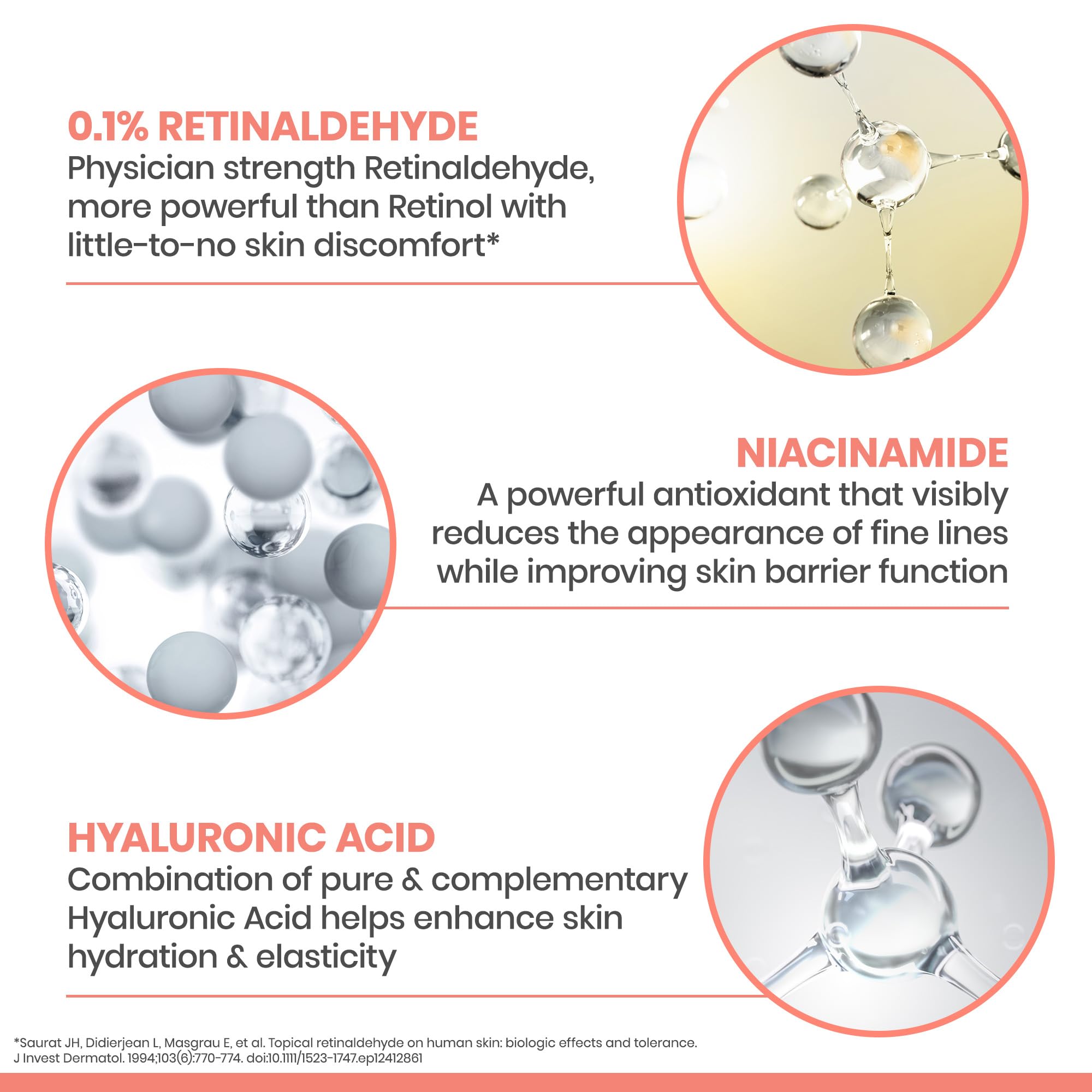 Eau Thermale Avène ingredient label highlighting retinaldehyde and supportive actives benefit: informed ingredient use