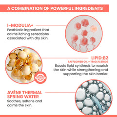 Eau Thermale Avène hand applying balm to skin for immediate soothing relief