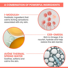 Avène XeraCalm ingredients label highlighting Avène Thermal Spring Water benefit