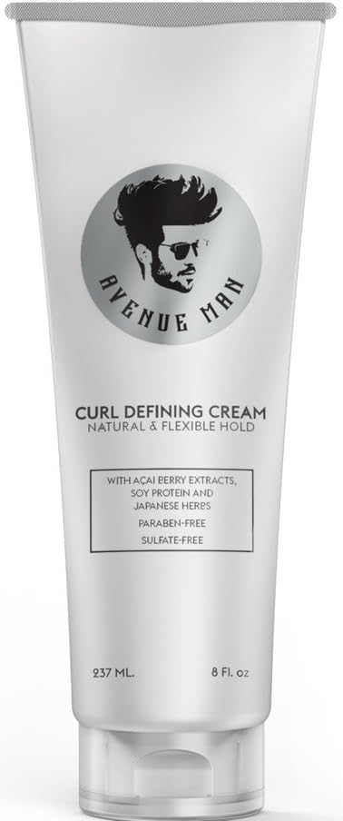Avenue Man front jar showing product packaging and lightweight benefit