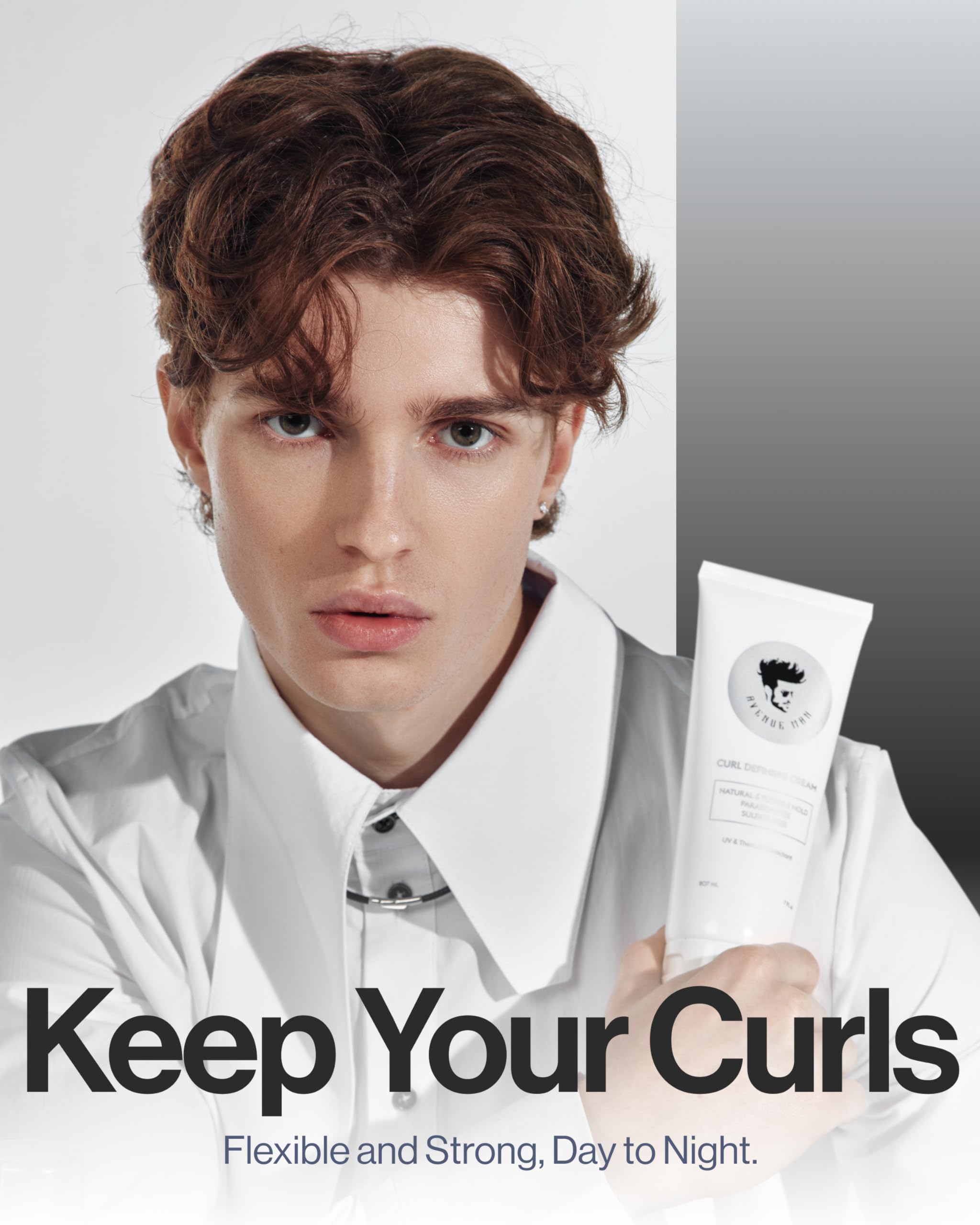 Avenue Man jar on bathroom shelf illustrating routine-ready styling product