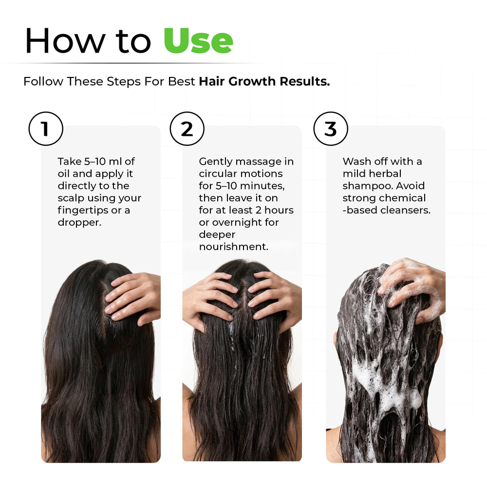 AVIMEE HERBAL application massage on scalp promoting relaxation and circulation