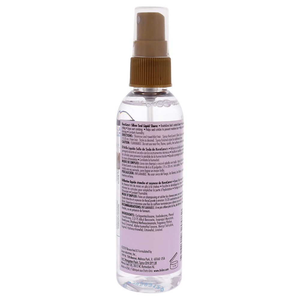 Avlon Keracare close-up of clear liquid texture demonstrating lightweight silicone benefit