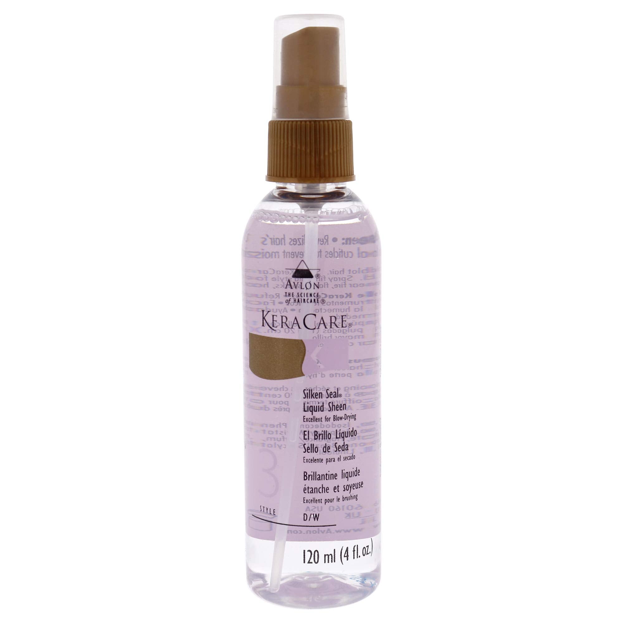 Avlon Keracare mist spraying over hair adding instant shine and smooth finish