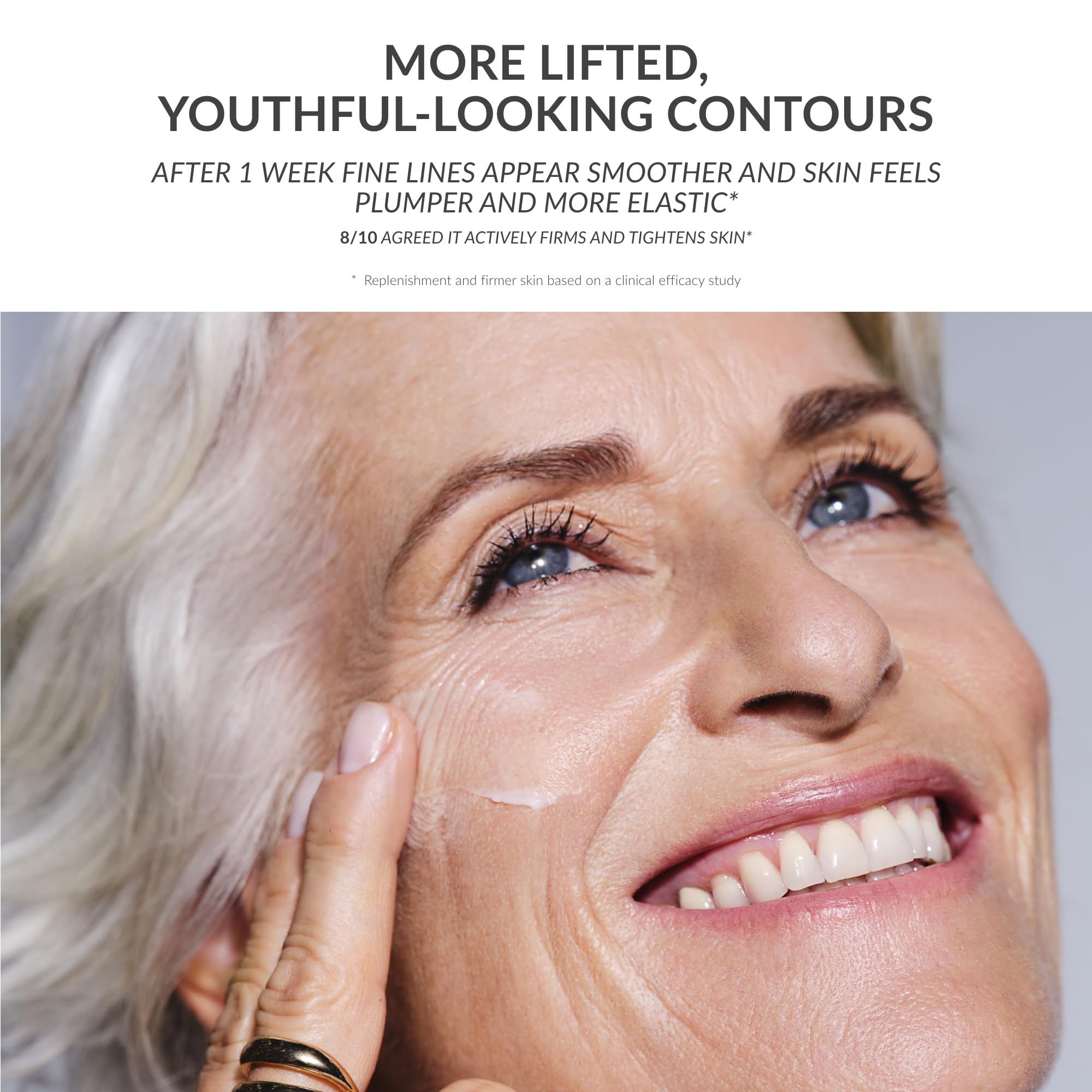 AVON Anew Platinum applied to back of hand demonstrating smooth absorption