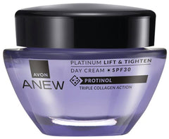 AVON Anew Platinum close-up of cream texture highlighting smooth moisturizing action