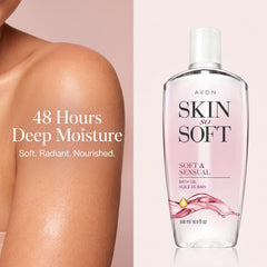 AVON argan oil texture close-up highlighting nourishing, silky feel