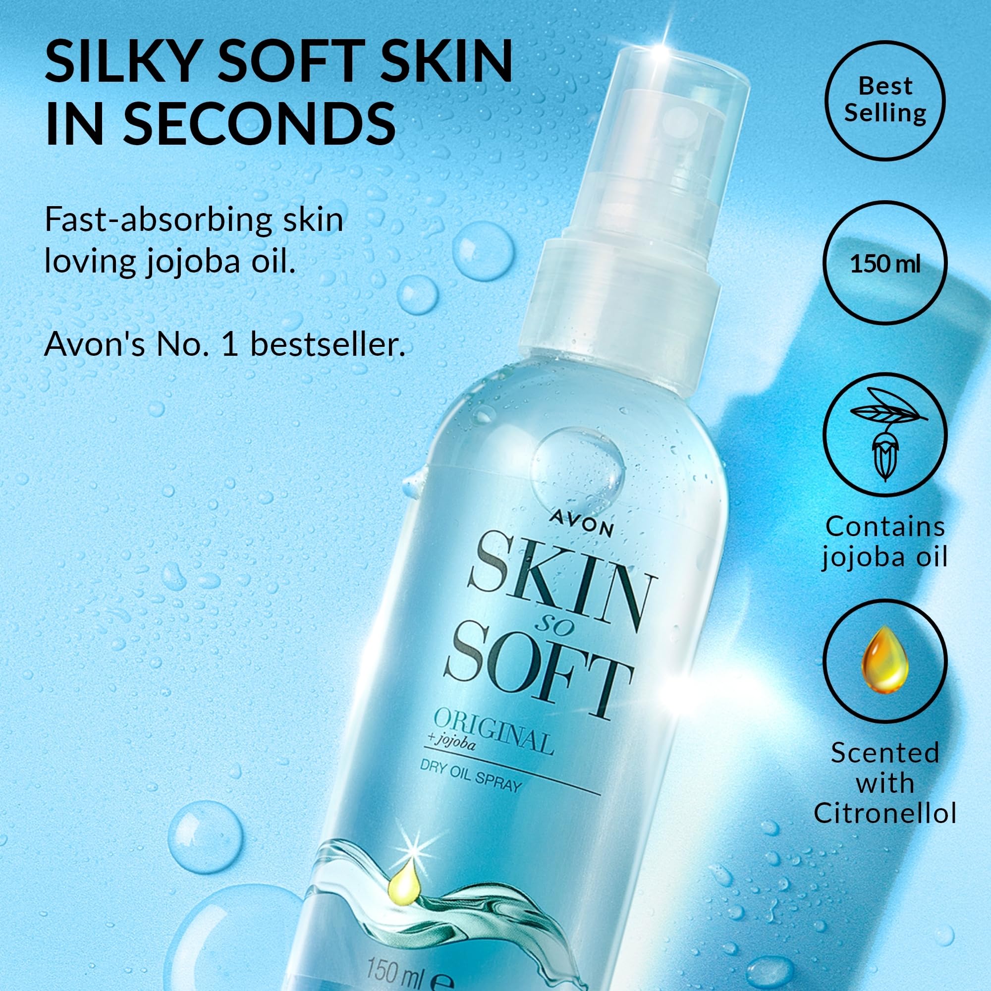 Avon bottle back label with ingredient and usage details for reassurance