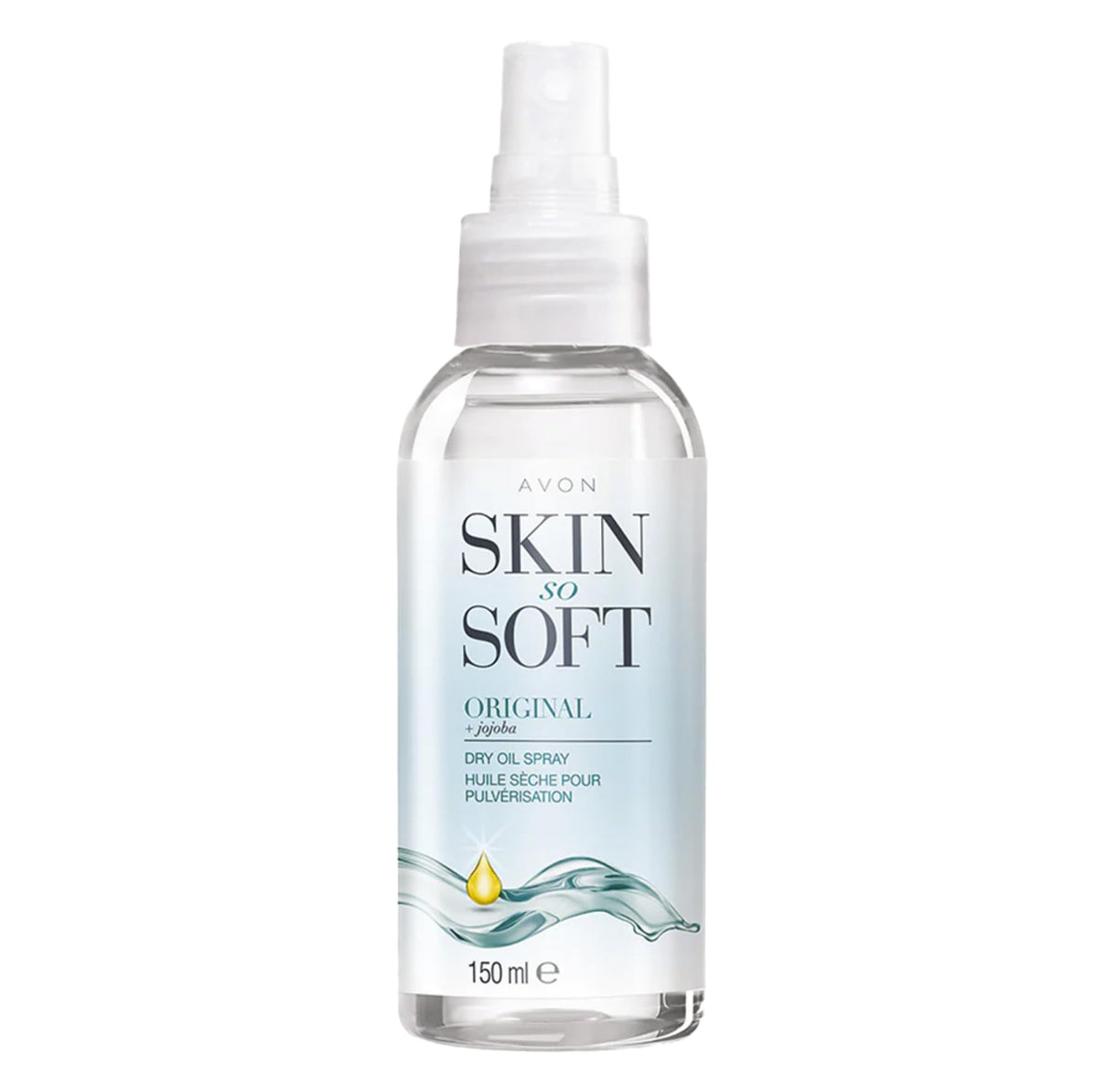 Avon bottle front packaging showing product and brand, fast hydration benefit