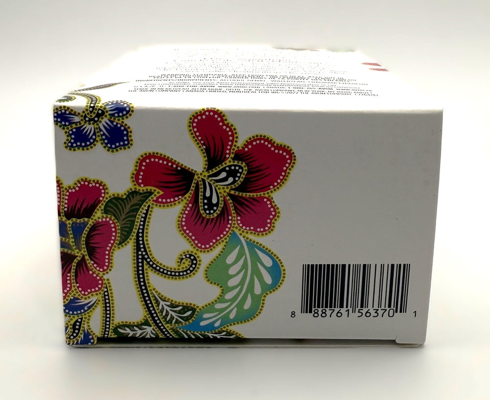 AVON fragrance notes visual with citrus, mango and frangipani icons benefit scent clarity