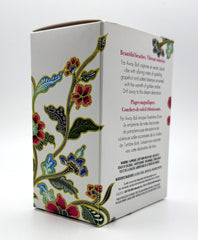 AVON label close-up highlighting Far Away Bali name and notes benefit clear ingredient cues