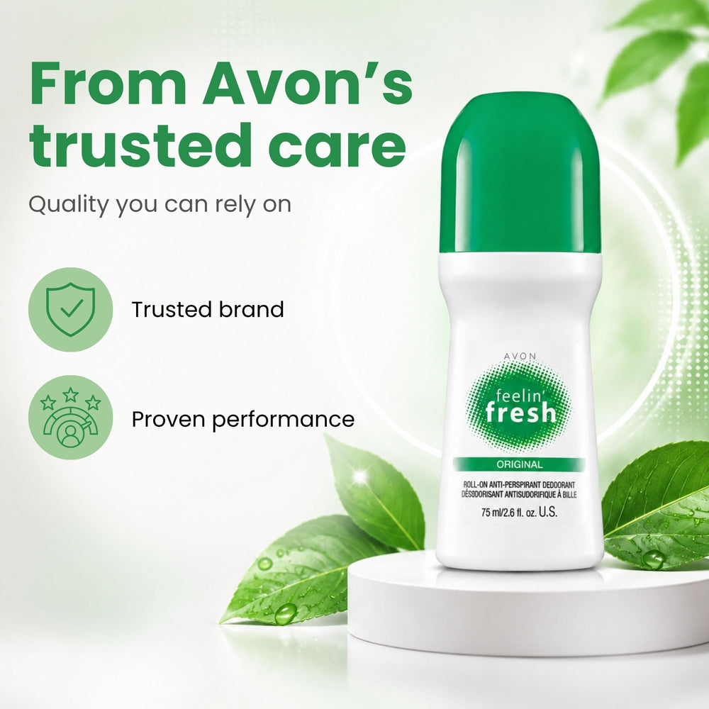 AVON visual of active ingredient reference for effective sweat control