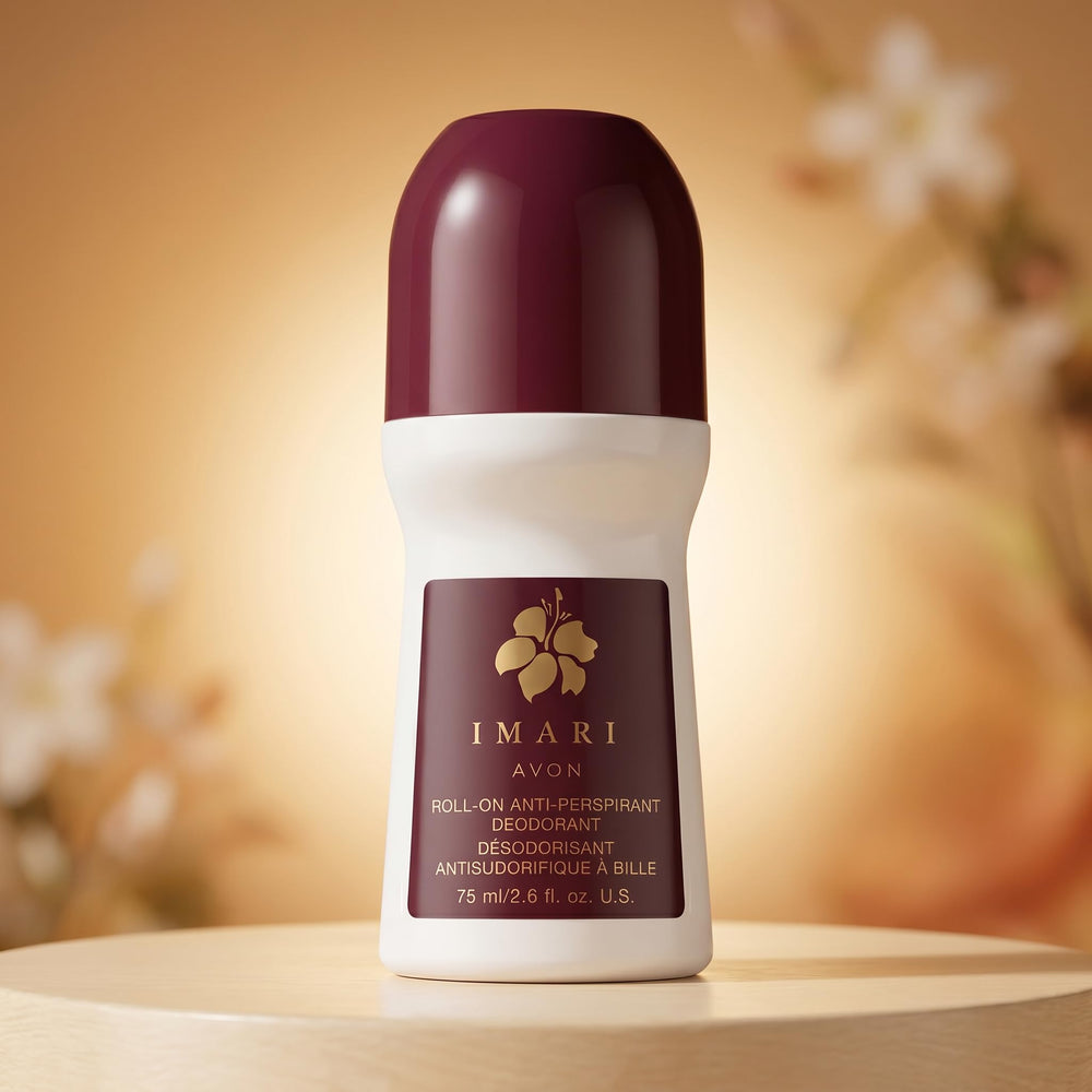 AVON Imari bottle with floral accents communicating warm amber fragrance notes