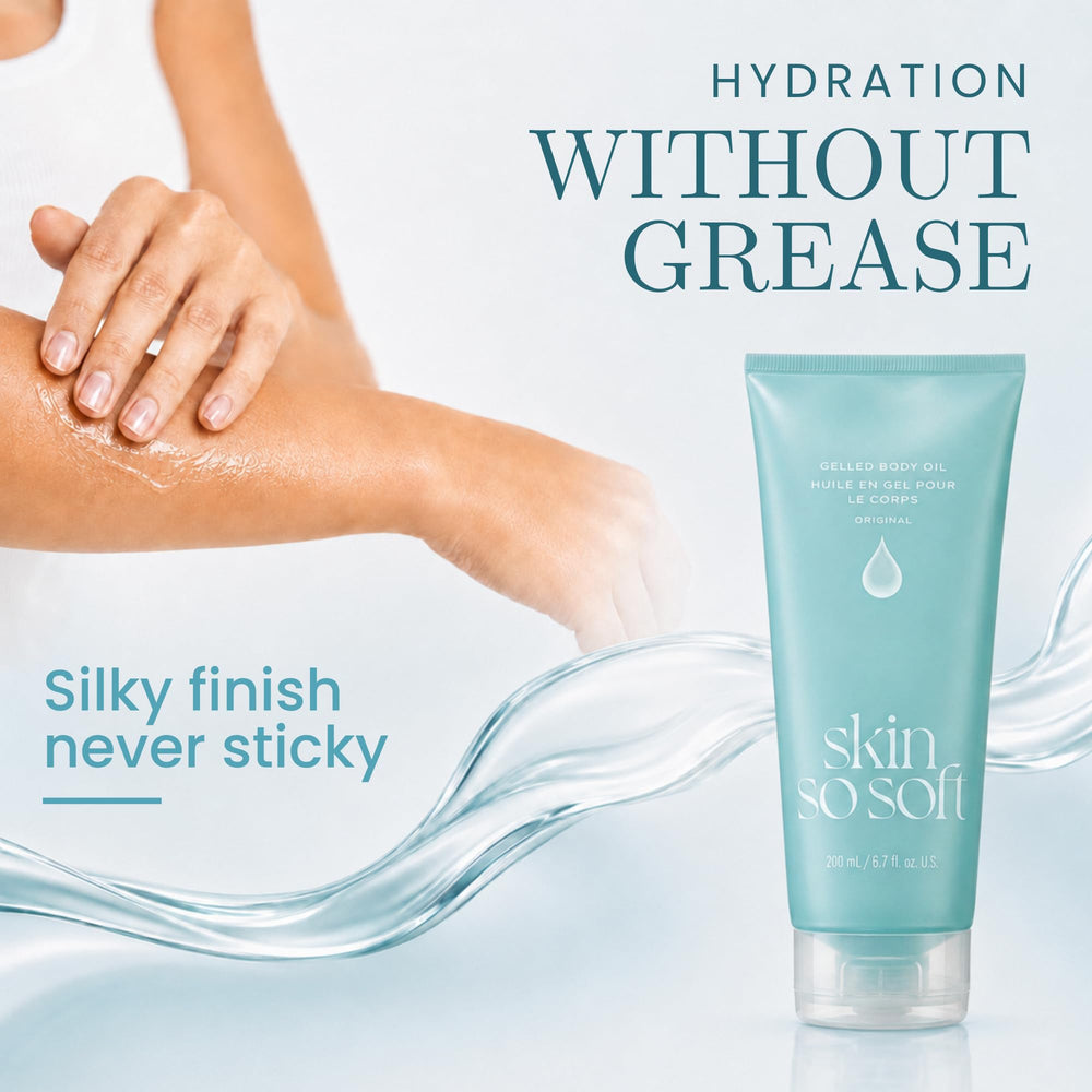 AVON Skin So Soft smoothing rough elbow and knee for visible softening
