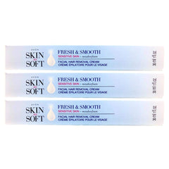 AVON front packaging showing three-pack and benefits for easy refill