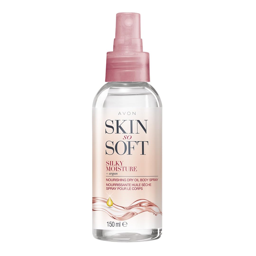 AVON Skin So Soft front packaging shows label and 150 ml size, highlighting lightweight hydration