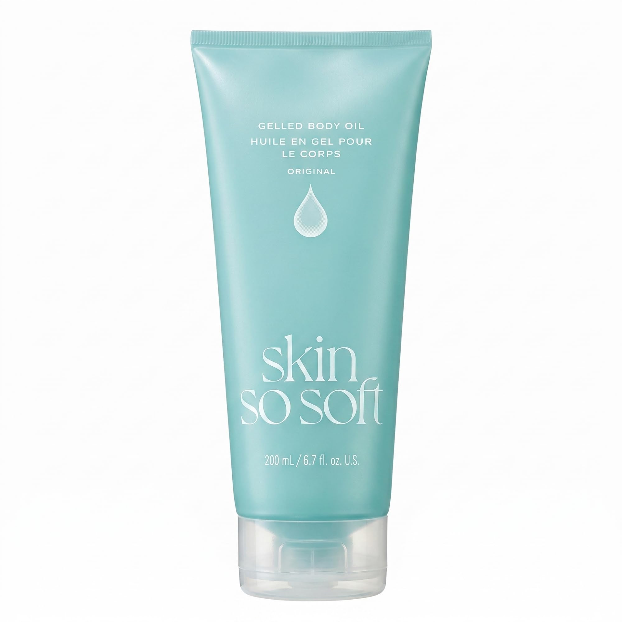 AVON Skin So Soft front tube showing size and design for quick selection