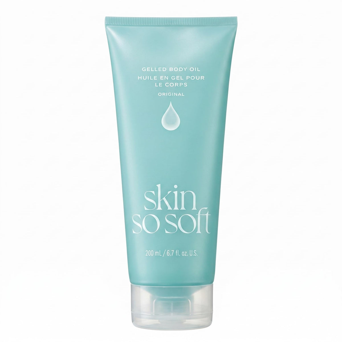 AVON Skin So Soft front tube showing size and design for quick selection