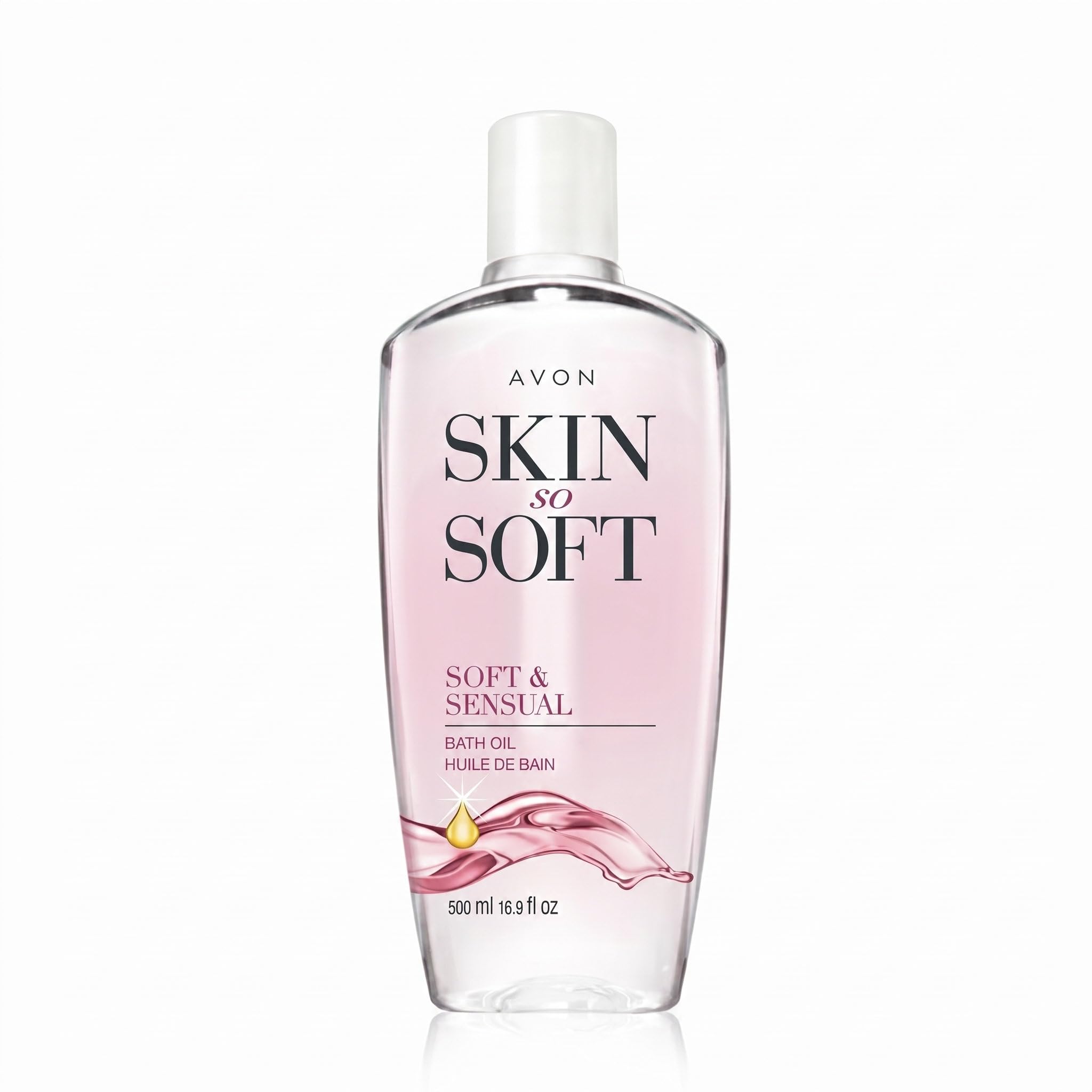 AVON front packaging showing large 16.9 oz bottle and product benefit