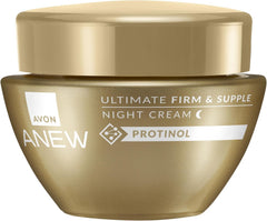 AVON front jar shot showing label and firming night cream benefits