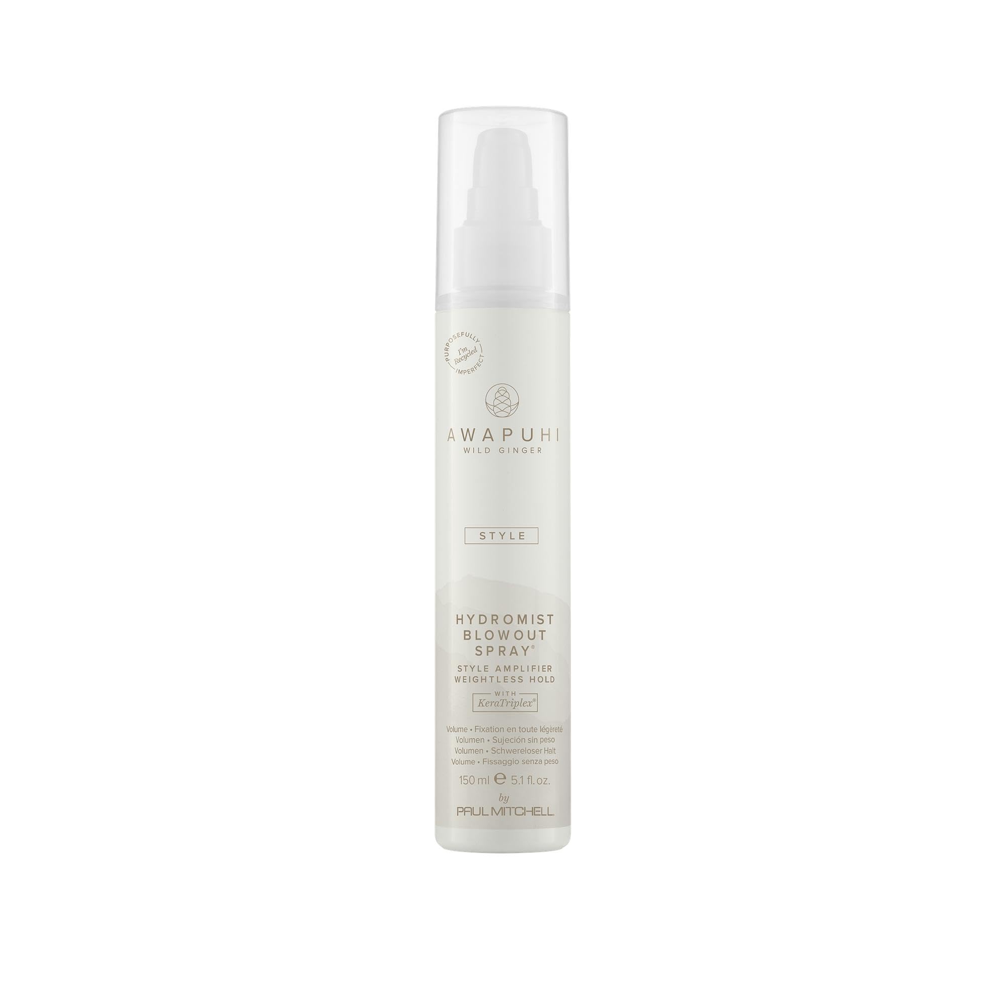 Awapuhi Wild Ginger HydroMist front bottle showing label and size benefit