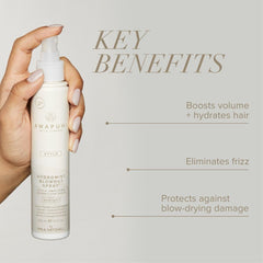 Paul Mitchell HydroMist spray action mist demonstrating even application benefit
