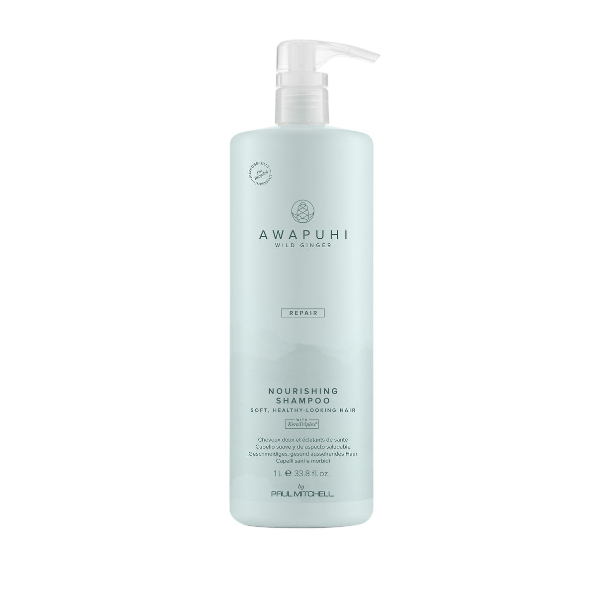 Awapuhi Wild Ginger front bottle showing brand and color-safe benefits