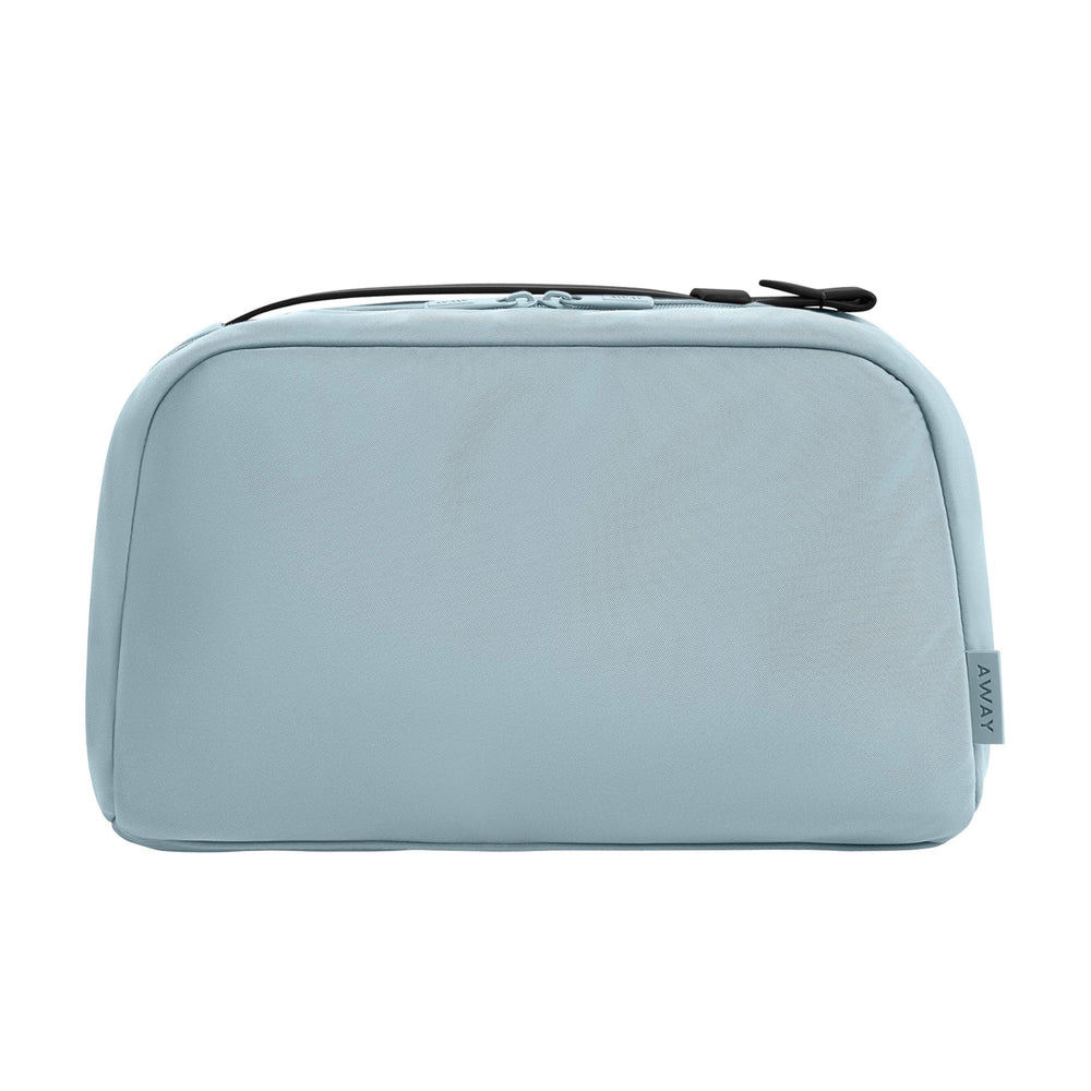 Away large toiletry bag front view showing compact, structured silhouette and closure