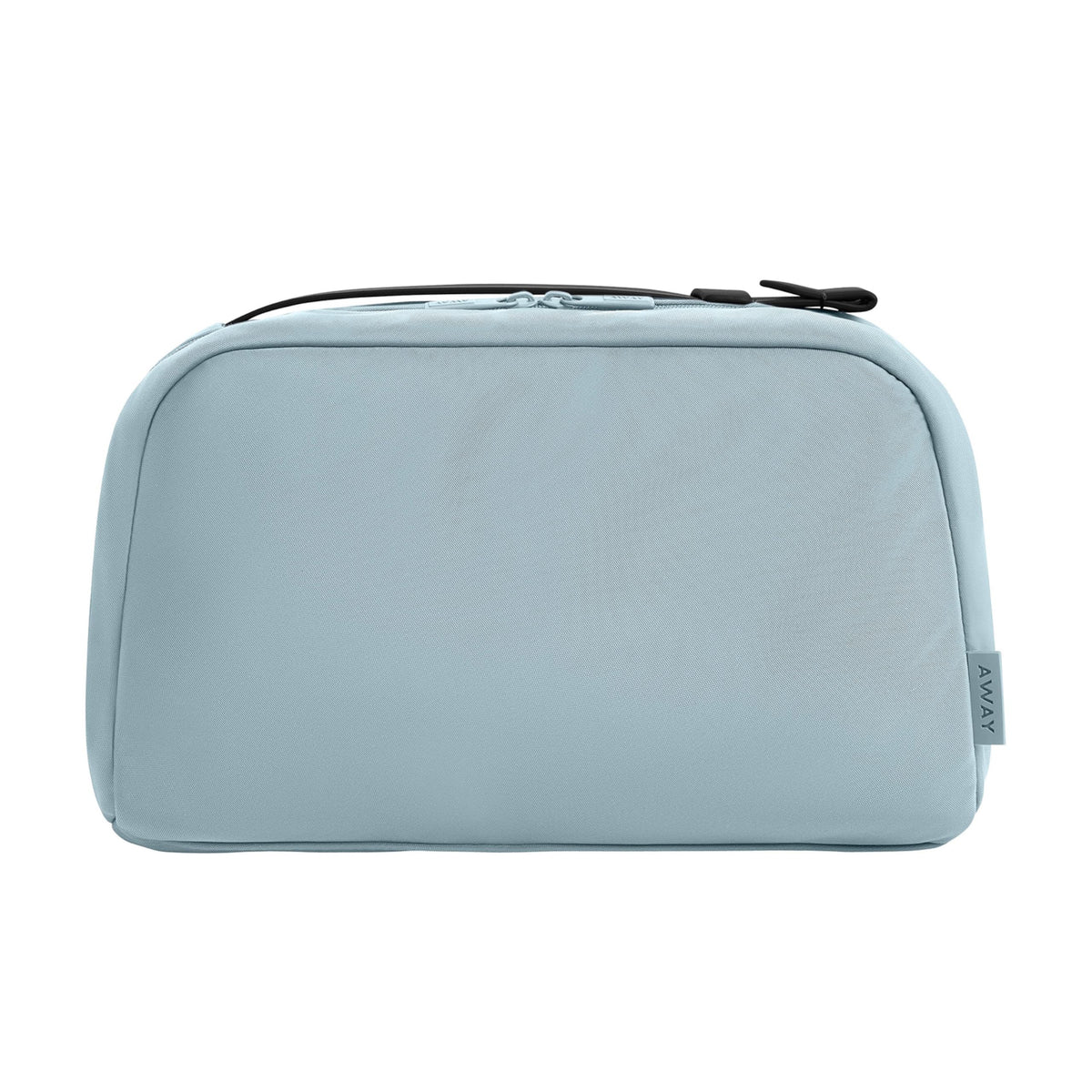 Away large toiletry bag front view showing compact, structured silhouette and closure