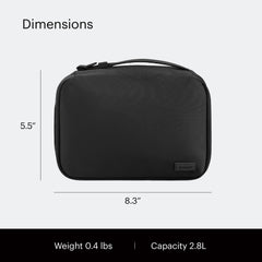 Away leather handle closeup demonstrating easy carry and foldability benefit