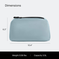 Away toiletry bag interior pockets with mesh and transparent compartments for organization