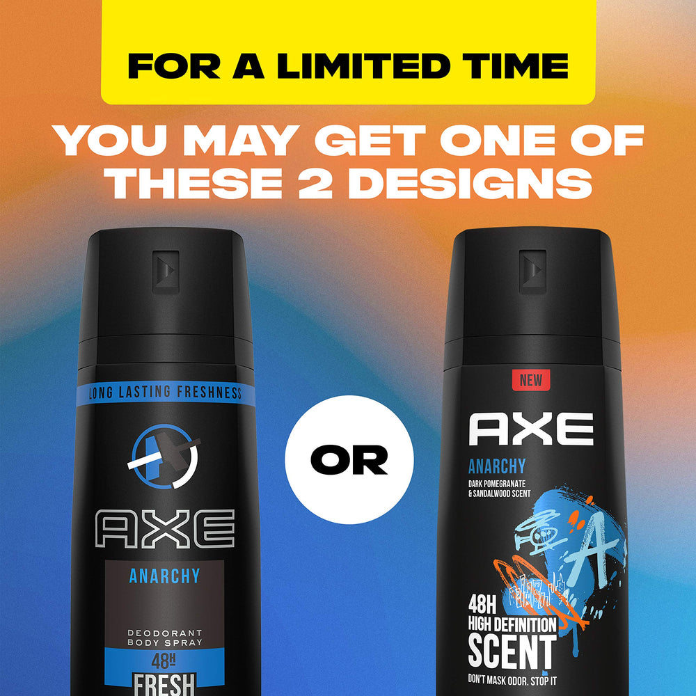 AXE Anarchy on bathroom shelf displaying daily routine convenience benefit