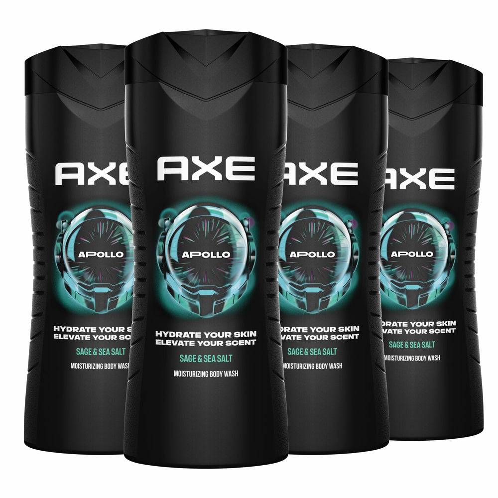 AXE Apollo front packaging showing scent and size, highlights freshness