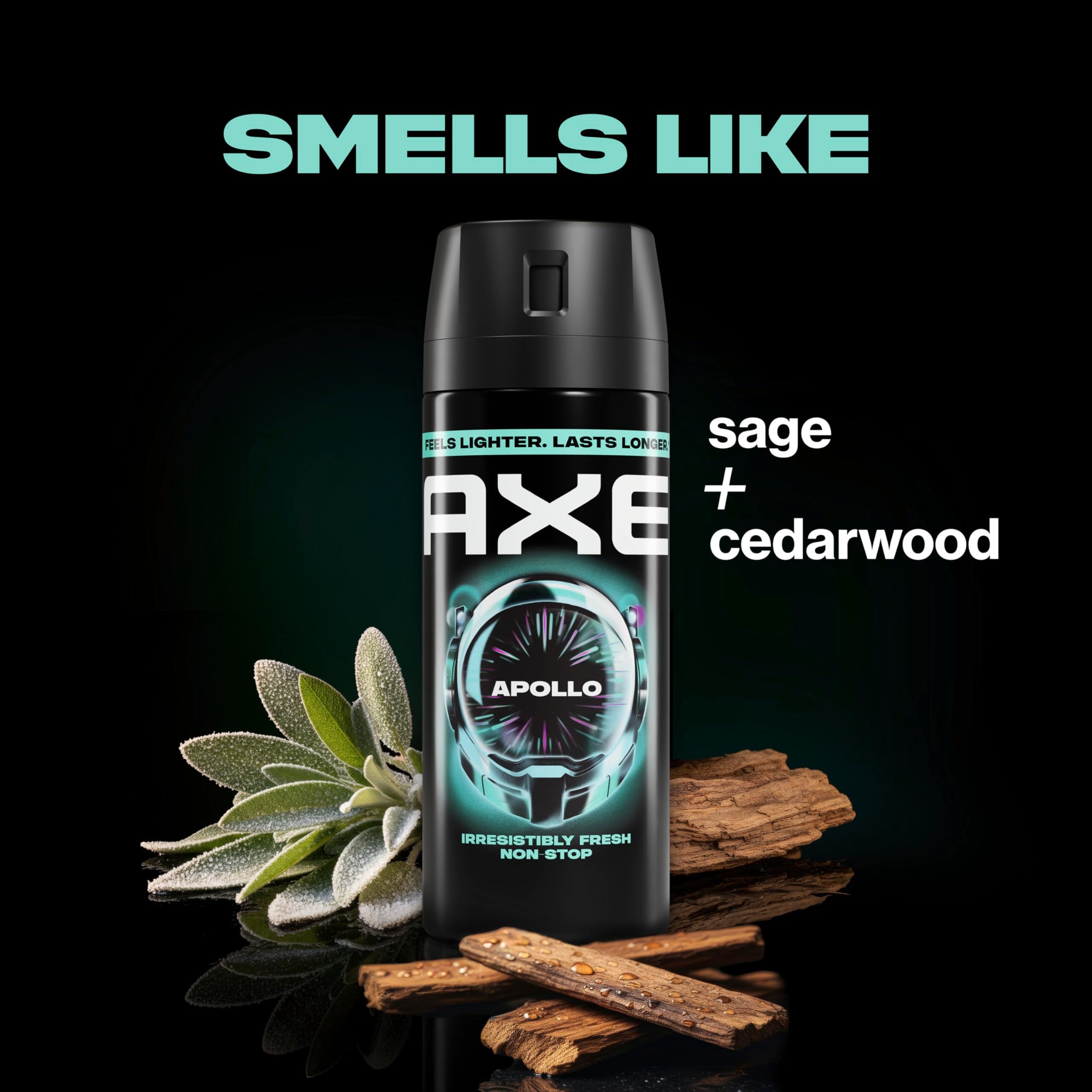 Person using AXE Apollo after workout showing quick refresh and odor control benefit