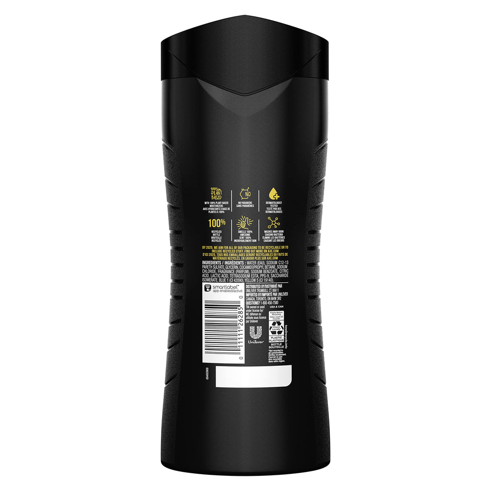 AXE Apollo pouring into hand to create foam, shows easy lathering benefit