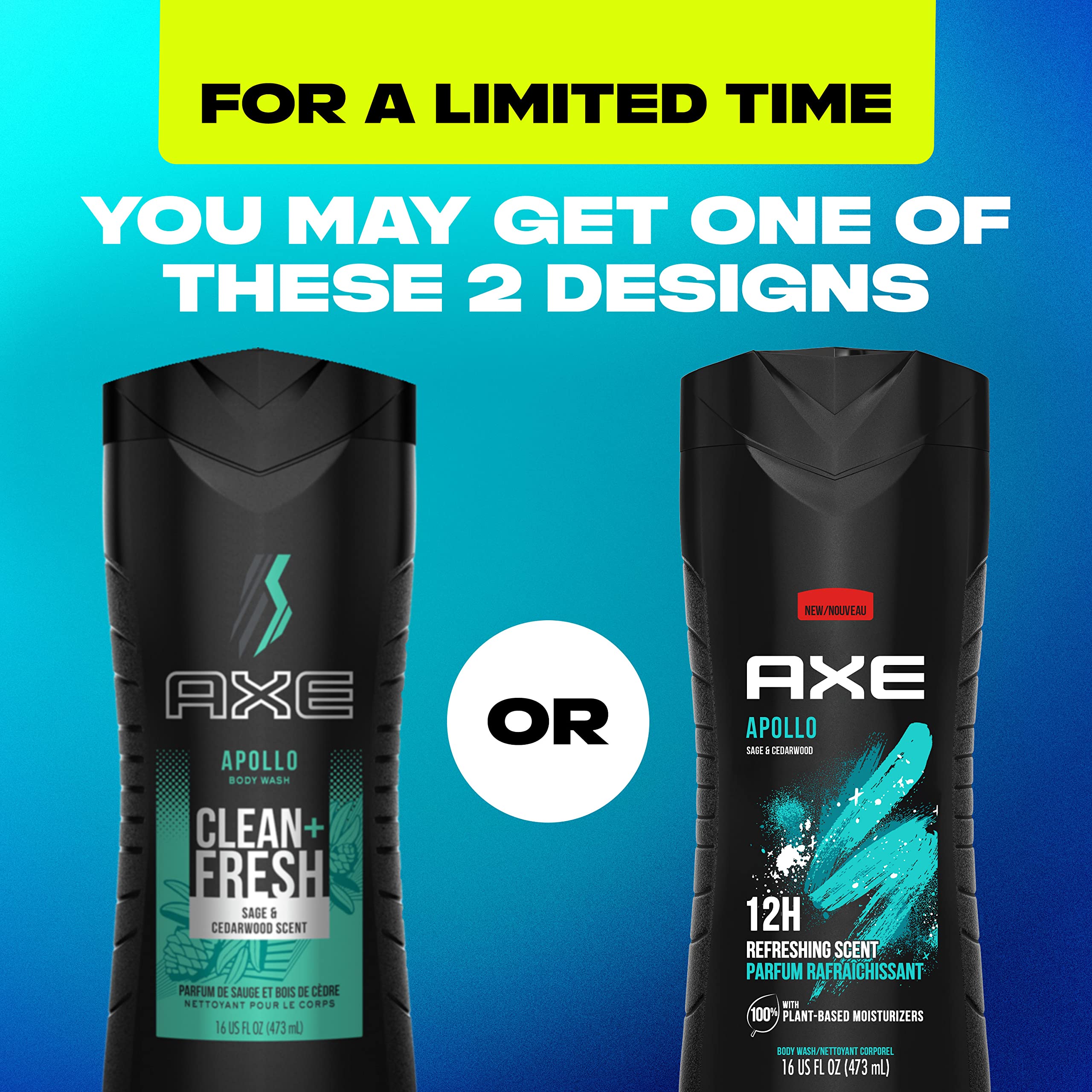 AXE Apollo gel texture closeup, displays moisturizing plant-based smoothness